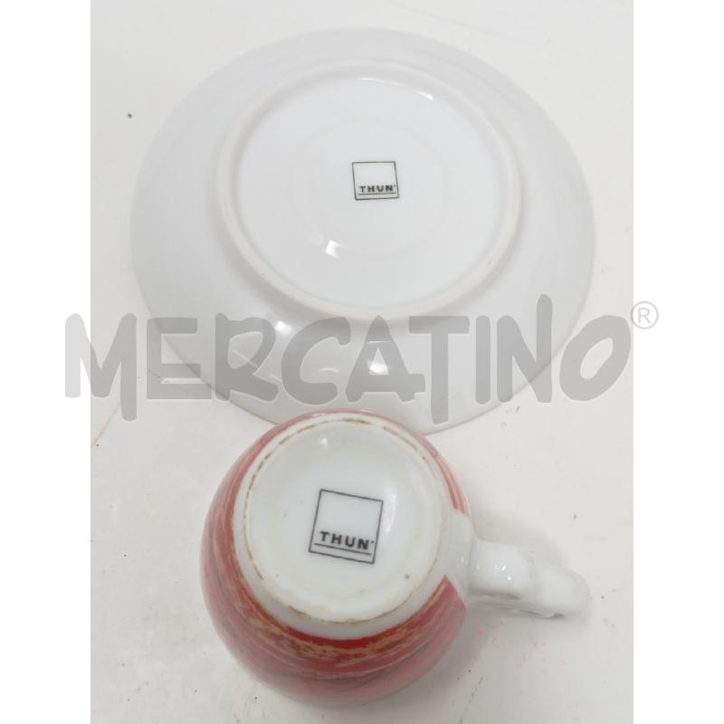 SET TAZZINE THUN ARANCIONI SCRITTE | Mercatino dell'Usato Roma re di roma 5