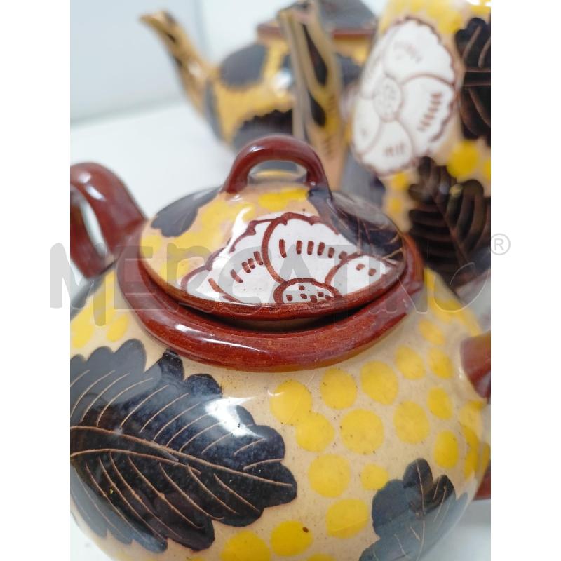 SET TEIERA CAFFETT LATT ZUCC AQUILA FIORI FONDO GIALLO | Mercatino dell'Usato Roma re di roma 5