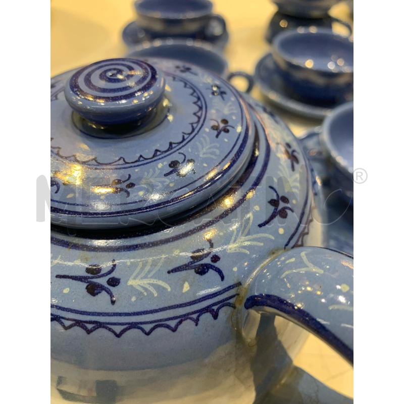 SET THE CERAMICA AZZURRA DEC RICCIOLI BLU | Mercatino dell'Usato Roma re di roma 4