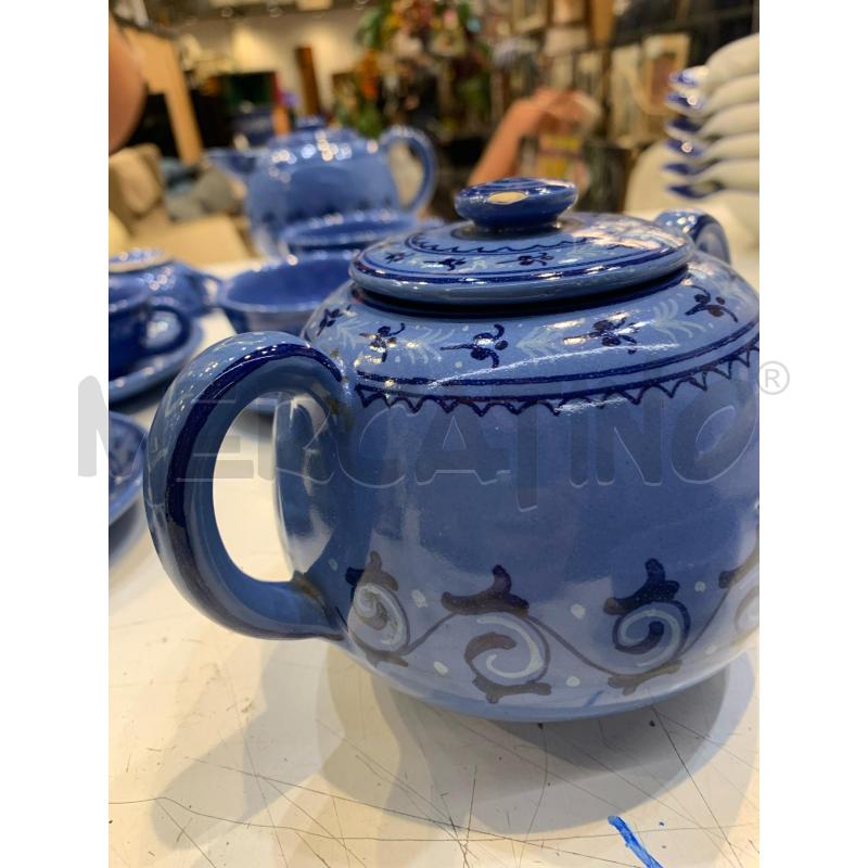 SET THE CERAMICA AZZURRA DEC RICCIOLI BLU | Mercatino dell'Usato Roma re di roma 5