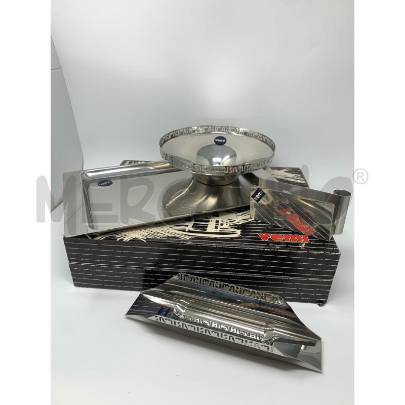 SET VEMI INOX PORTA PANE TOVAGLIOLI VASSOIO SCATOLA  | Mercatino dell'Usato Roma re di roma 3