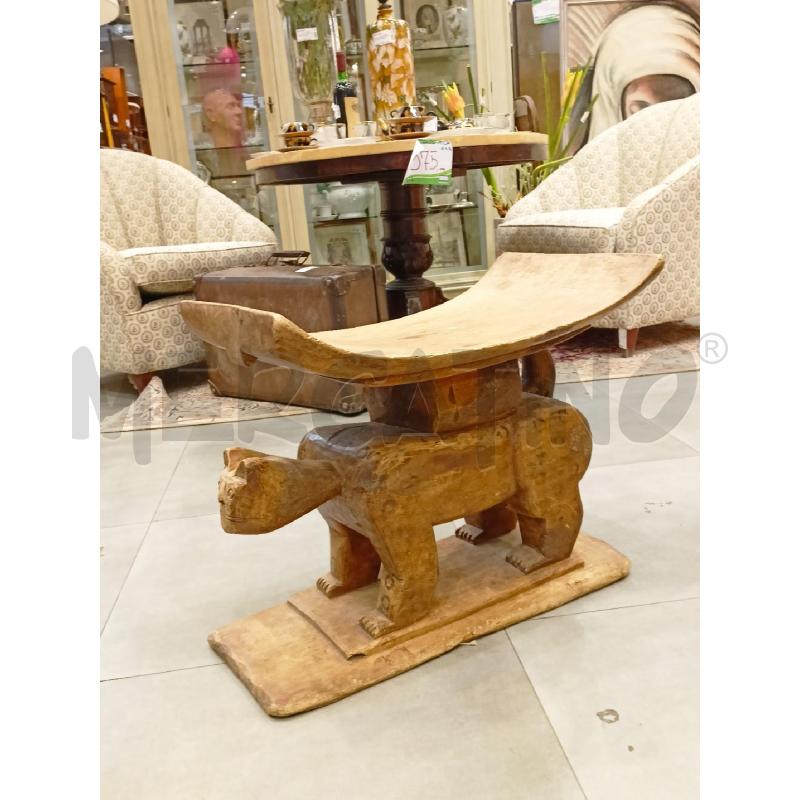 SGABELLO ETNICO INT LEGNO BASS ANIMALE LEOPARD GHEPARD | Mercatino dell'Usato Roma re di roma 1