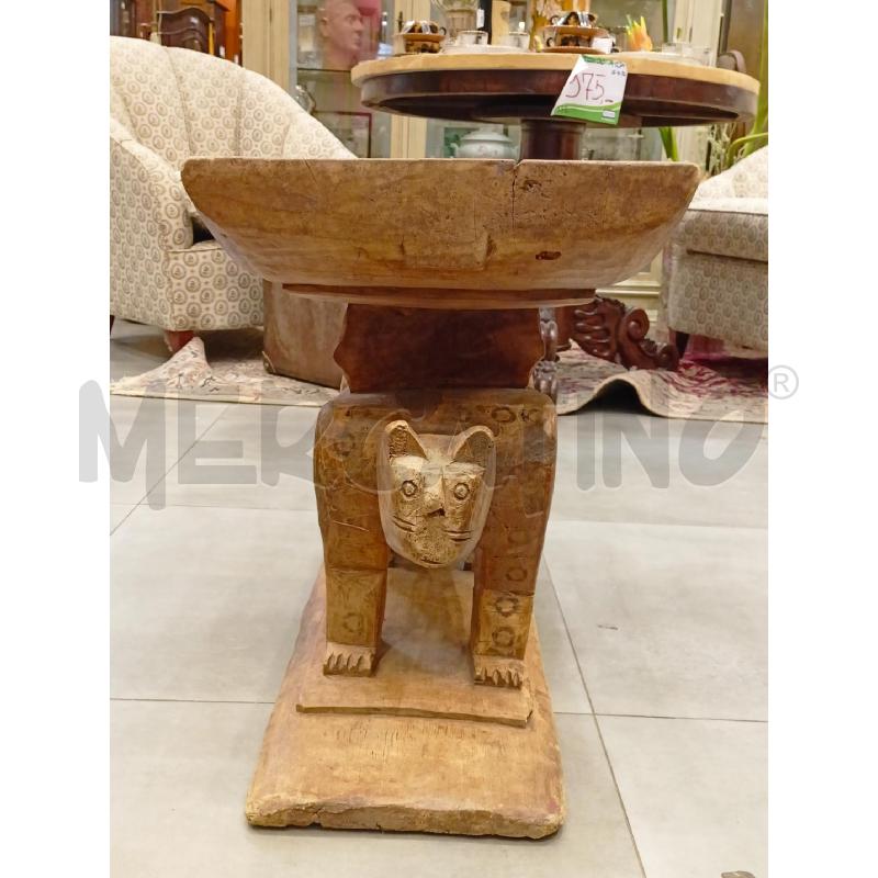 SGABELLO ETNICO INT LEGNO BASS ANIMALE LEOPARD GHEPARD | Mercatino dell'Usato Roma re di roma 2