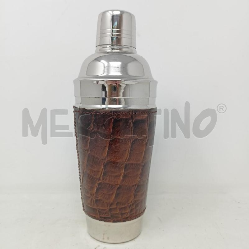 SHAKER JORDAN INOX FASCIA CUOIO EFFETTO COCCO | Mercatino dell'Usato Roma re di roma 1