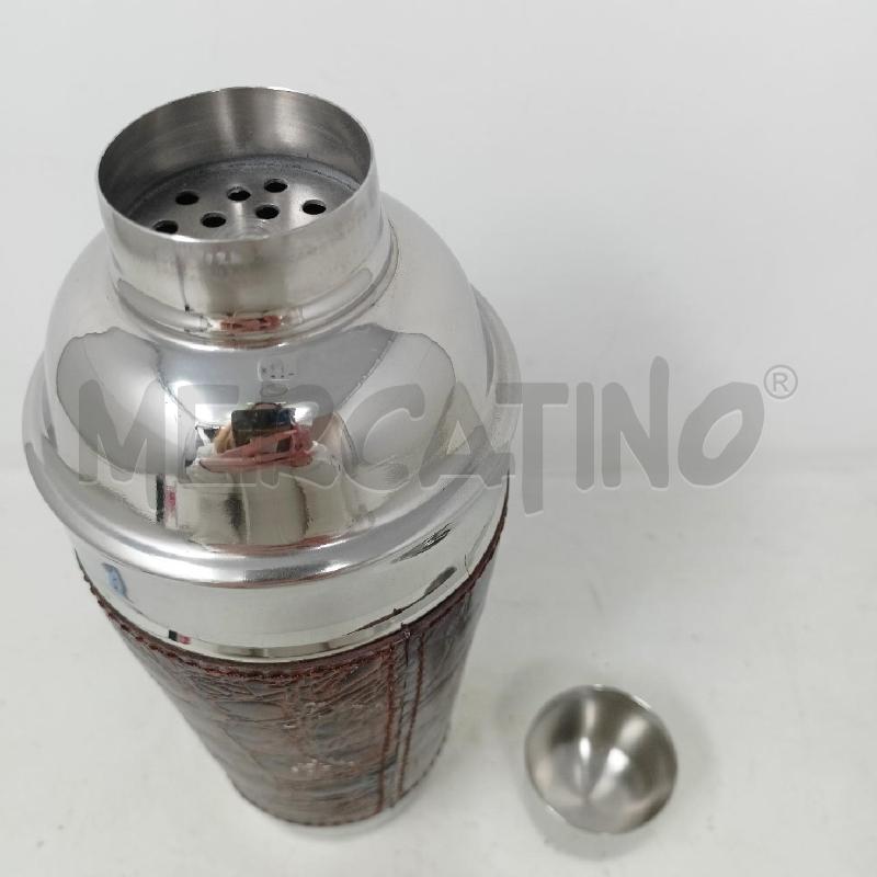 SHAKER JORDAN INOX FASCIA CUOIO EFFETTO COCCO | Mercatino dell'Usato Roma re di roma 3