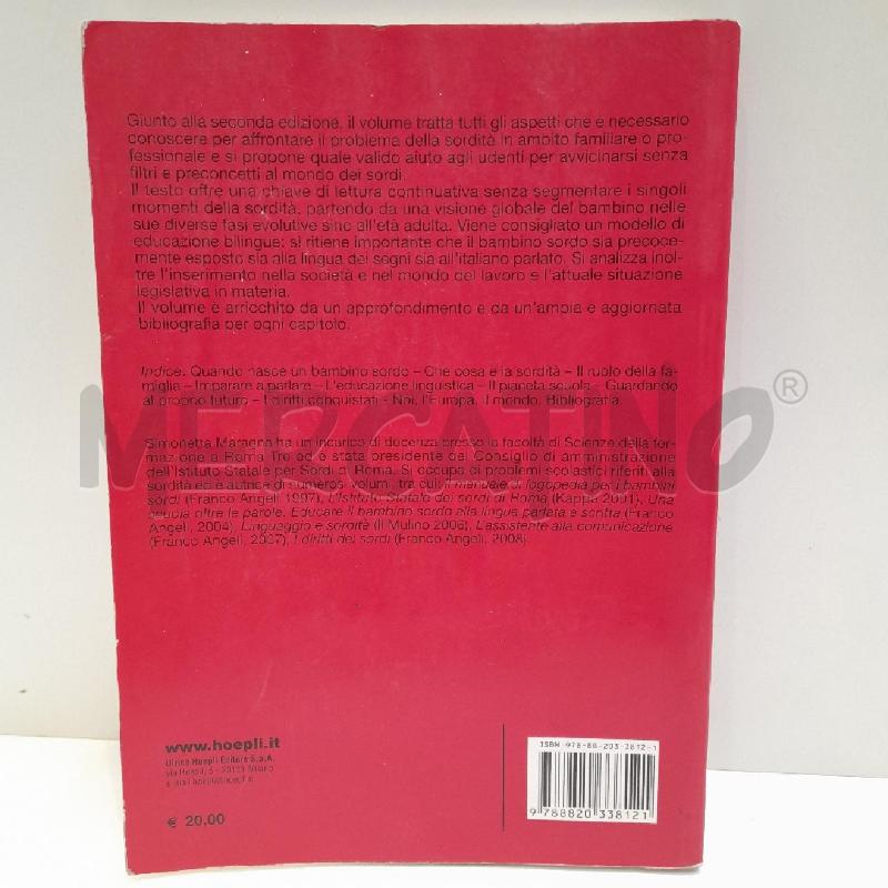 SIMONETTA MARAGNA LA SORDITA HOEPLI 2012 | Mercatino dell'Usato Roma re di roma 3
