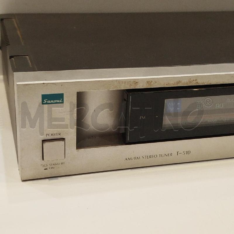 SINTONIZZATORE RADIO VINTAGE SANSUI T-510 TEST OK | Mercatino dell'Usato Roma re di roma 2