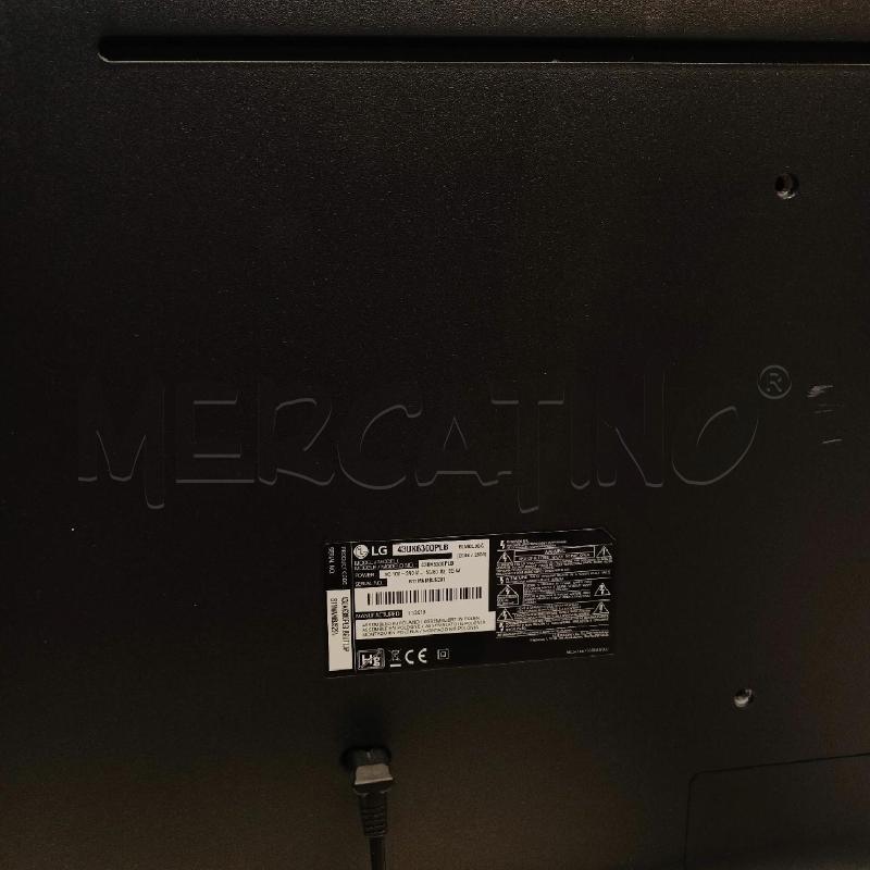 SMART TV LG MODELLO 43UK6300PLB TEST OK CON TEL | Mercatino dell'Usato Roma re di roma 2