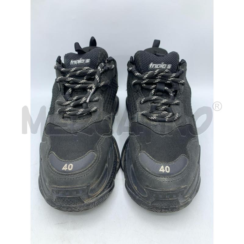 SNEAKERS BALENCIAGA TRIPLE S NERO DETT DA RIVEDERE  | Mercatino dell'Usato Roma re di roma 3
