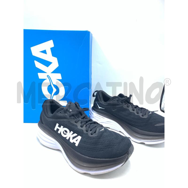 SNEAKERS HOKA NERO SUOLA BIANCO  | Mercatino dell'Usato Roma re di roma 1