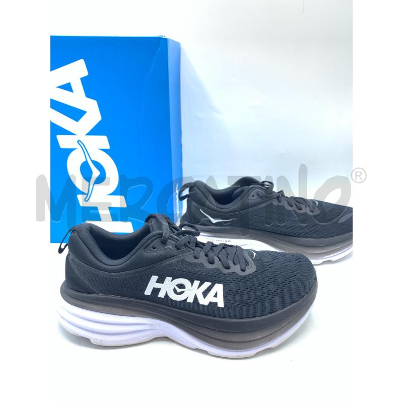 SNEAKERS HOKA NERO SUOLA BIANCO  | Mercatino dell'Usato Roma re di roma 2
