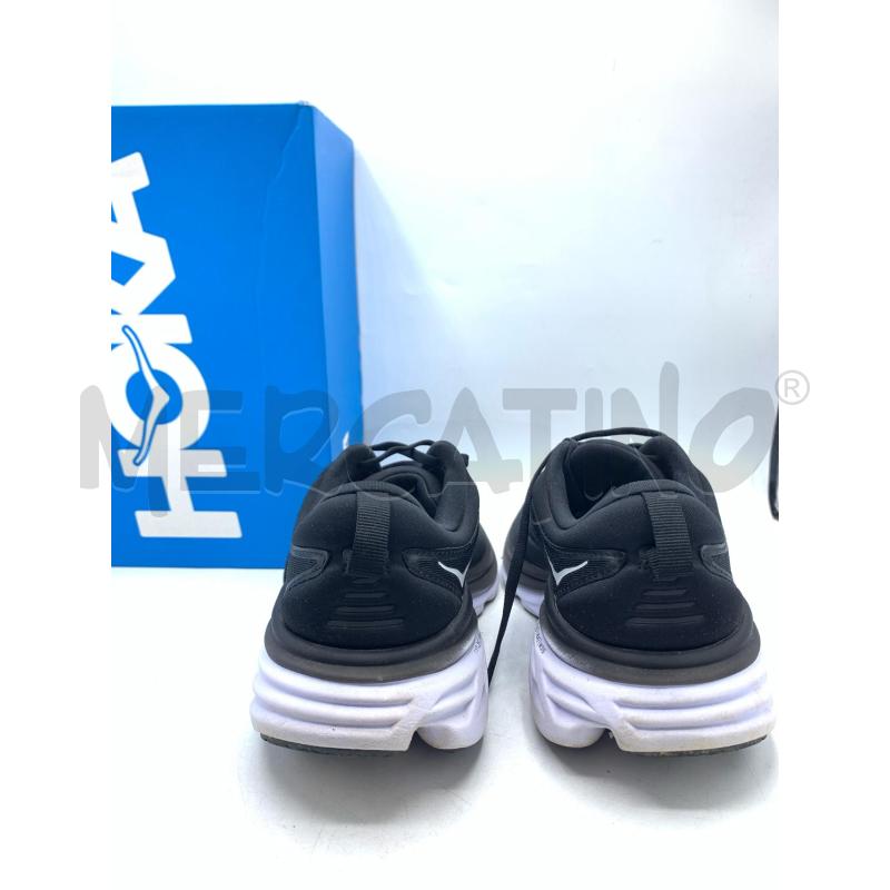 SNEAKERS HOKA NERO SUOLA BIANCO  | Mercatino dell'Usato Roma re di roma 3