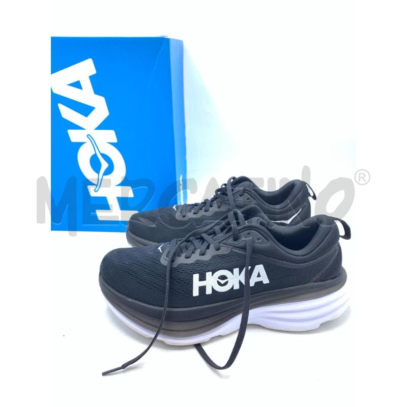 SNEAKERS HOKA NERO SUOLA BIANCO  | Mercatino dell'Usato Roma re di roma 4