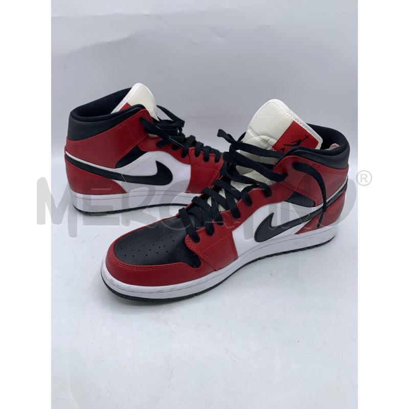 SNEAKERS JORDAN 1 MID CHICAGO BLACK TOE  | Mercatino dell'Usato Roma re di roma 2