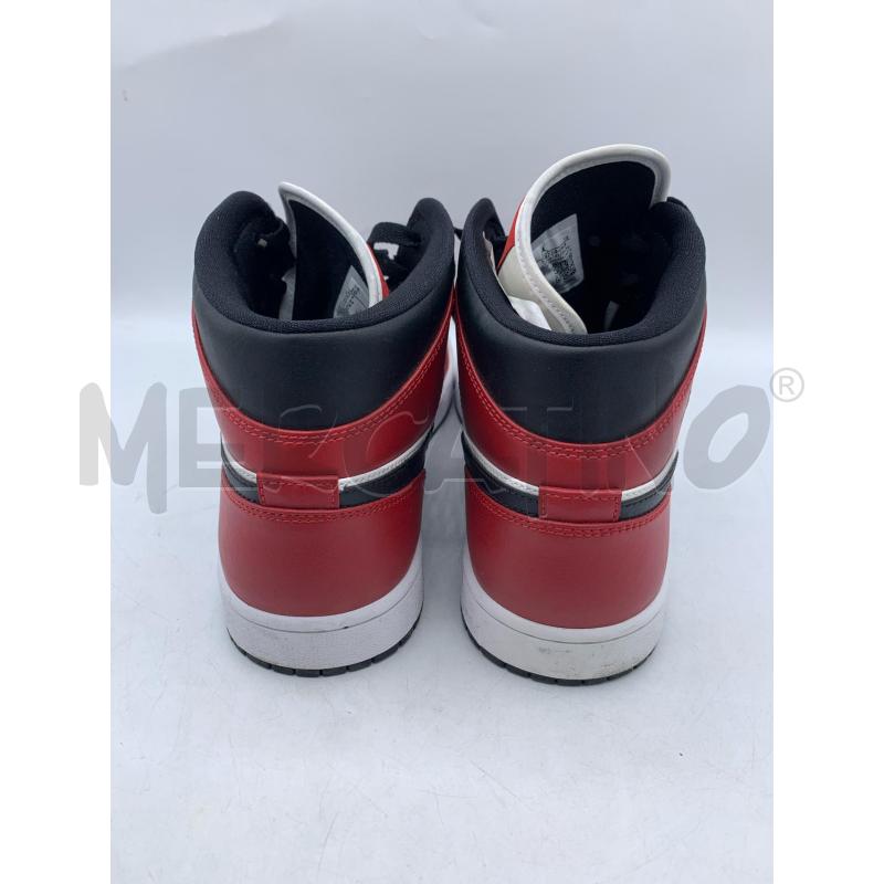 SNEAKERS JORDAN 1 MID CHICAGO BLACK TOE  | Mercatino dell'Usato Roma re di roma 3