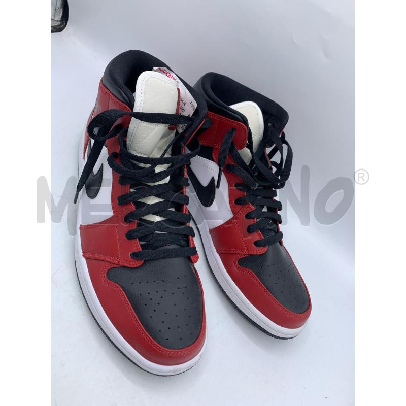 SNEAKERS JORDAN 1 MID CHICAGO BLACK TOE  | Mercatino dell'Usato Roma re di roma 5
