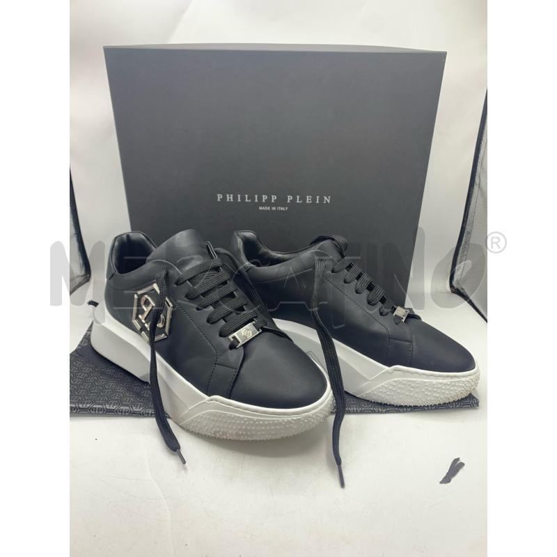 SNEAKERS PHILIPP PLEIN NERO DETT SILVER SUOLA BIANCO  | Mercatino dell'Usato Roma re di roma 1