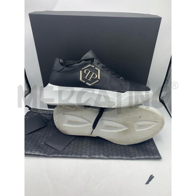SNEAKERS PHILIPP PLEIN NERO DETT SILVER SUOLA BIANCO  | Mercatino dell'Usato Roma re di roma 2