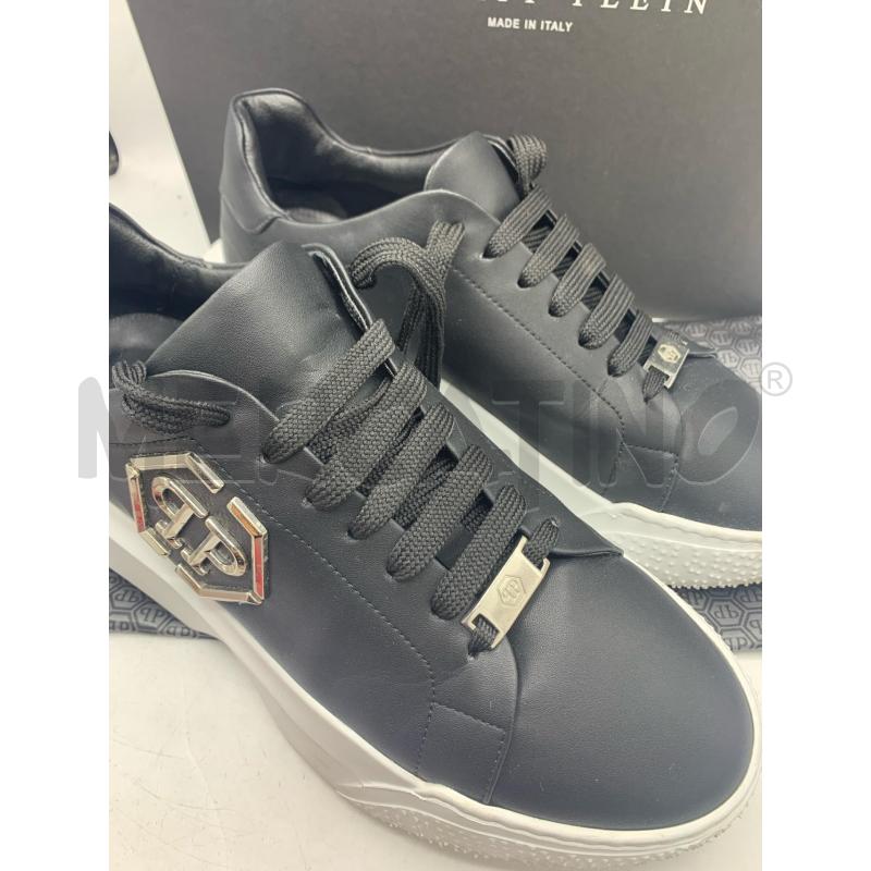 SNEAKERS PHILIPP PLEIN NERO DETT SILVER SUOLA BIANCO  | Mercatino dell'Usato Roma re di roma 5