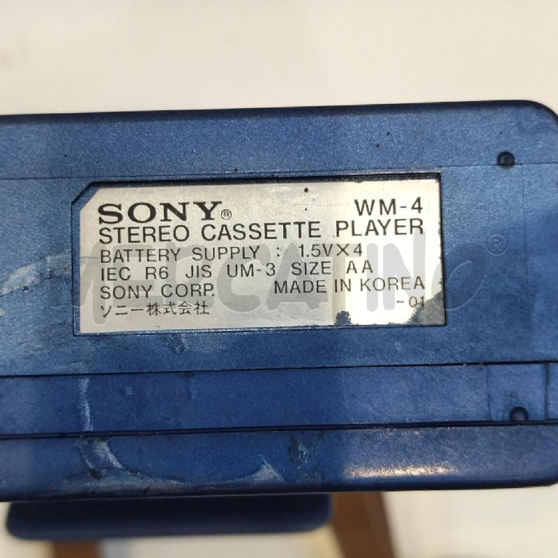 SONY WALKMAN WM-4 METALLIC BLUE DA RIPARE O PER PARTI DI RICAMBIO  | Mercatino dell'Usato Roma re di roma 3