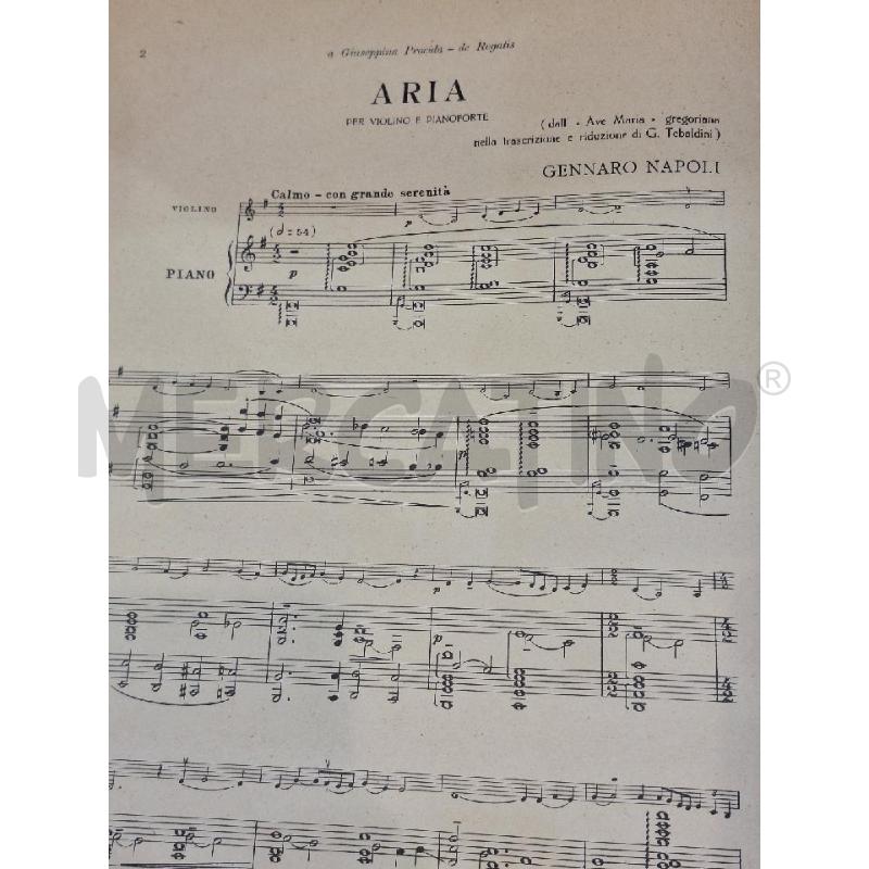 SPARTITO GENNARO NAPOLI ARIA 1930 CURCI AUTOGRAFATO | Mercatino dell'Usato Roma re di roma 5
