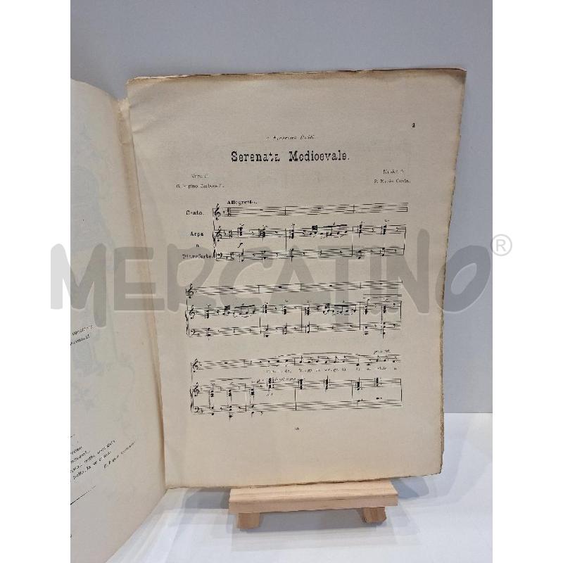 SPARTITO SERENATA MEDIOEVALE MARIO COSTA SOCIETÀ MUSICALE NAPOLITANA PRIMI 900 | Mercatino dell'Usato Roma re di roma 2