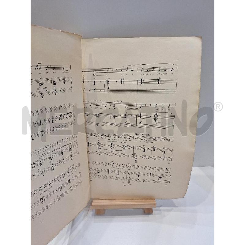 SPARTITO SERENATA MEDIOEVALE MARIO COSTA SOCIETÀ MUSICALE NAPOLITANA PRIMI 900 | Mercatino dell'Usato Roma re di roma 5