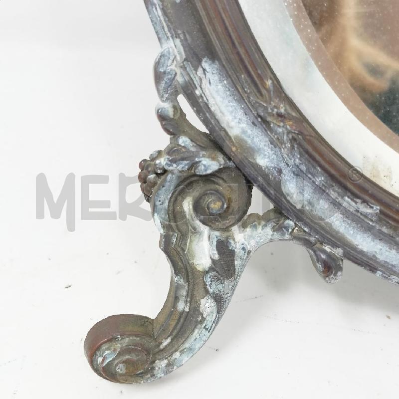 SPECCHIETTO CON PIEDINI CORNICE PELTRO CON GHIRLANDA | Mercatino dell'Usato Roma re di roma 2