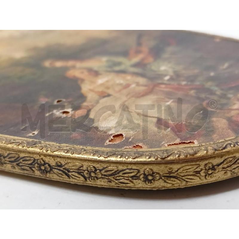 SPECCHIO MANICO STRUTTURA OTTONE STAMPA TESSUTO DAME CHITARRA | Mercatino dell'Usato Roma re di roma 5