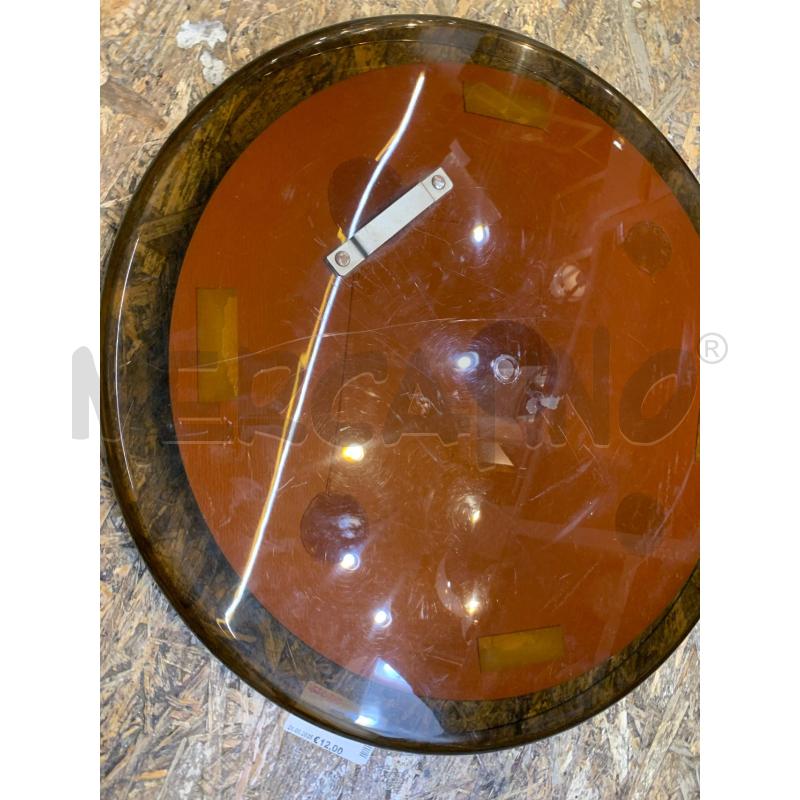 SPECCHIO TONDO GUZZINI CORNICE MARRONE | Mercatino dell'Usato Roma re di roma 3