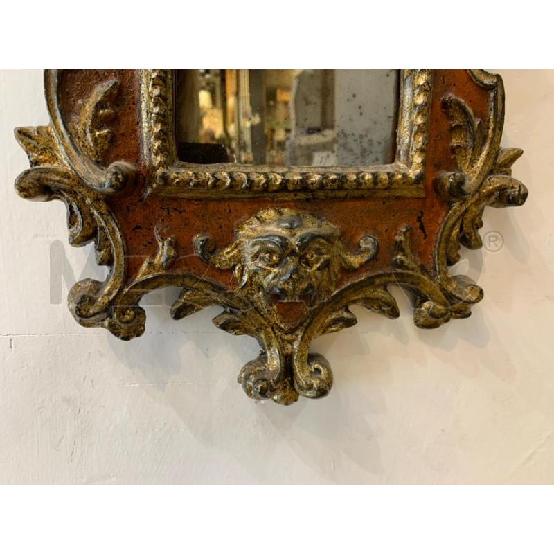 SPECCHIO VENTOLA SAGOMATA DORATA CIMASA PUTTO INTERNO ROSS | Mercatino dell'Usato Roma re di roma 2