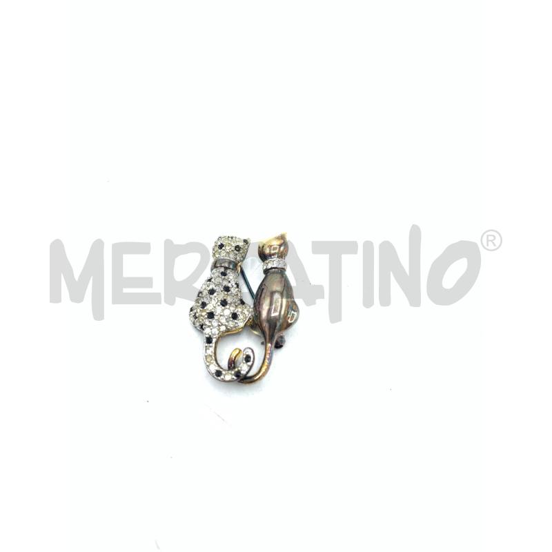 SPILLA ARG DORAR STRASS GATTINI | Mercatino dell'Usato Roma re di roma 1