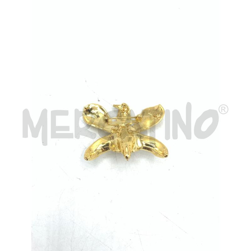SPILLA CIONDOLO ORCHIDEA DORATA | Mercatino dell'Usato Roma re di roma 3