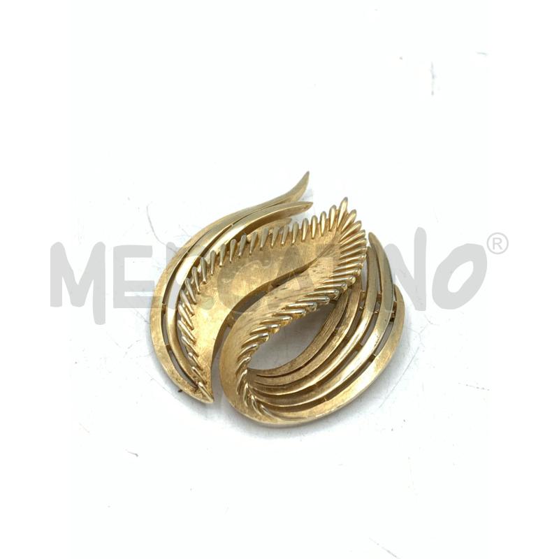 SPILLA FOGLIE GOLD TRIFARI CON MARCHIO | Mercatino dell'Usato Roma re di roma 1