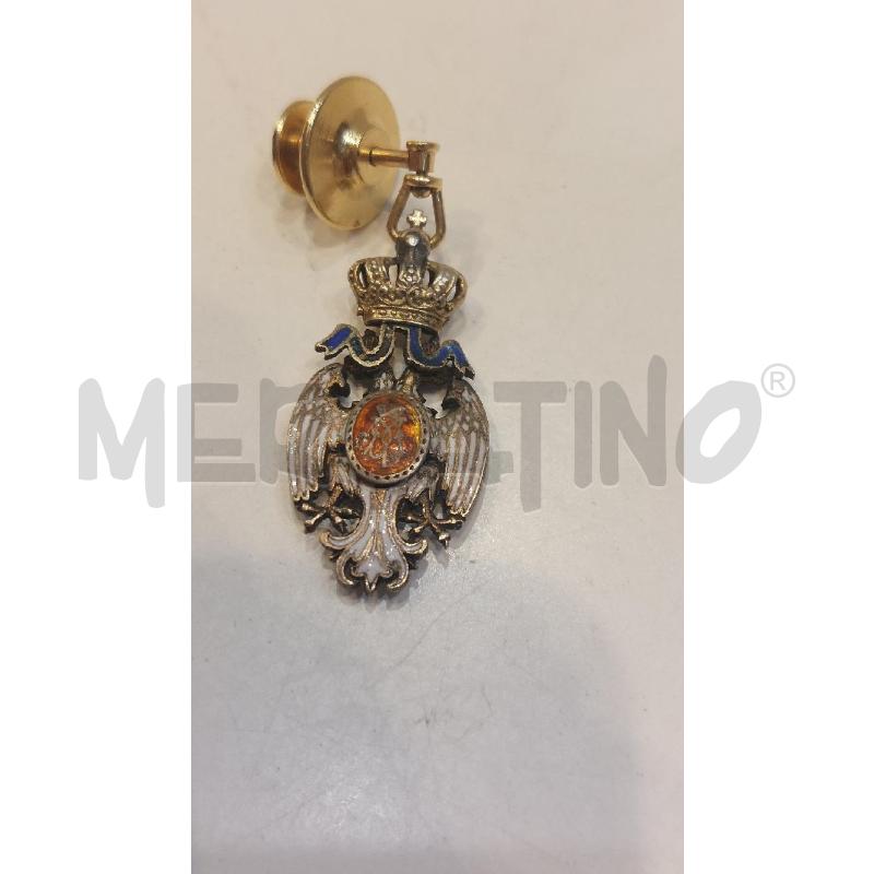 SPILLA ONORIFICENZA DEL REGNO DI SERBIA IN ARGENTO | Mercatino dell'Usato Roma re di roma 1