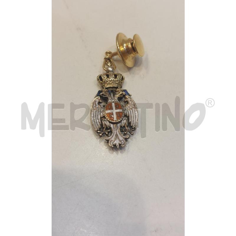 SPILLA ONORIFICENZA DEL REGNO DI SERBIA IN ARGENTO | Mercatino dell'Usato Roma re di roma 2