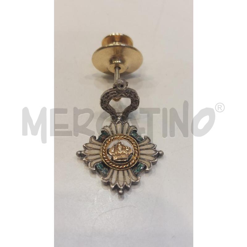 SPILLA ONORIFICENZ ORDINE DELLA CORONA DI JUGOSLAVIA IN ARGENTO | Mercatino dell'Usato Roma re di roma 1