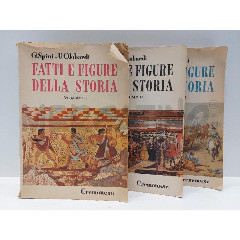 SPINI OLOBARDI FATTI E FIGURE DELLA STORIA 3 VOLUMI  | Mercatino dell'Usato Roma re di roma 1