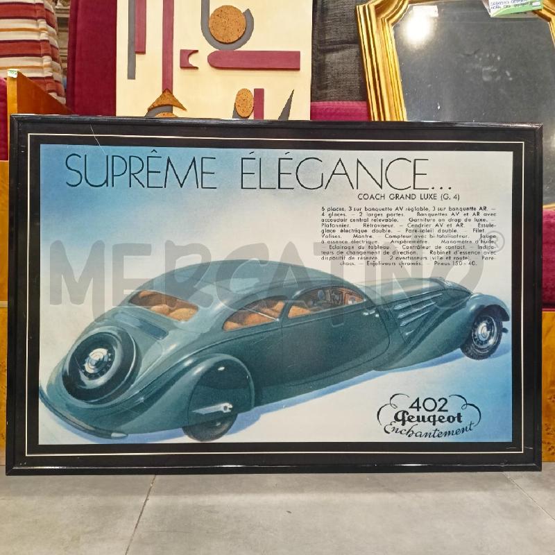 STAMPA LAMINA PEUGEOT SUPREME ELEGANCE MACCHINA BLU  | Mercatino dell'Usato Roma re di roma 1