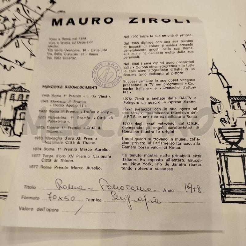 STAMPA PANORAMA ROMA MAURO ZIROLI  | Mercatino dell'Usato Roma re di roma 5