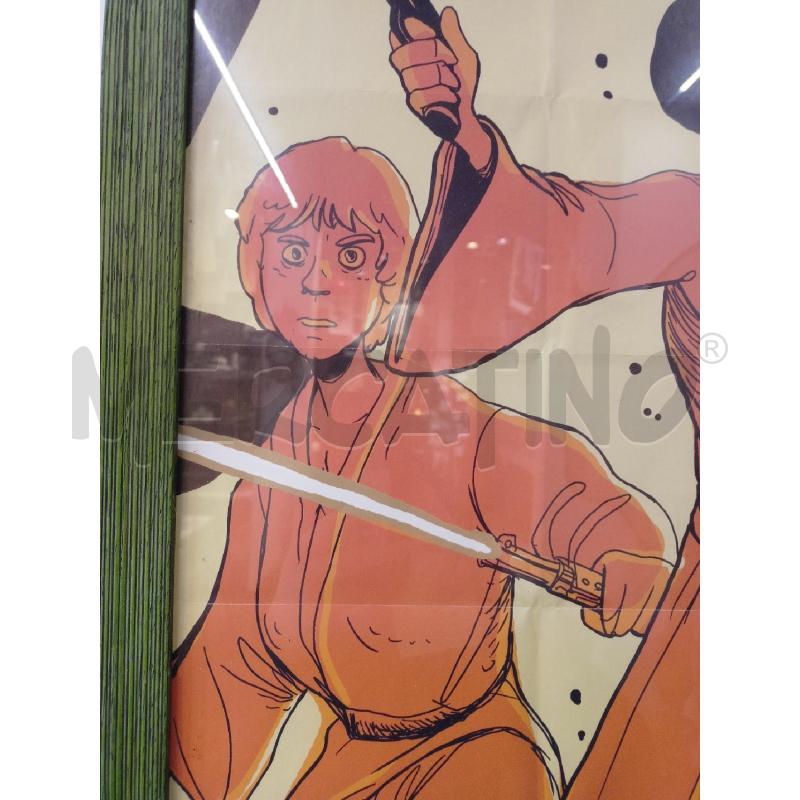 STAMPA QUADRO STAR WARS ARANCIONE CORNICE VERDE | Mercatino dell'Usato Roma re di roma 2
