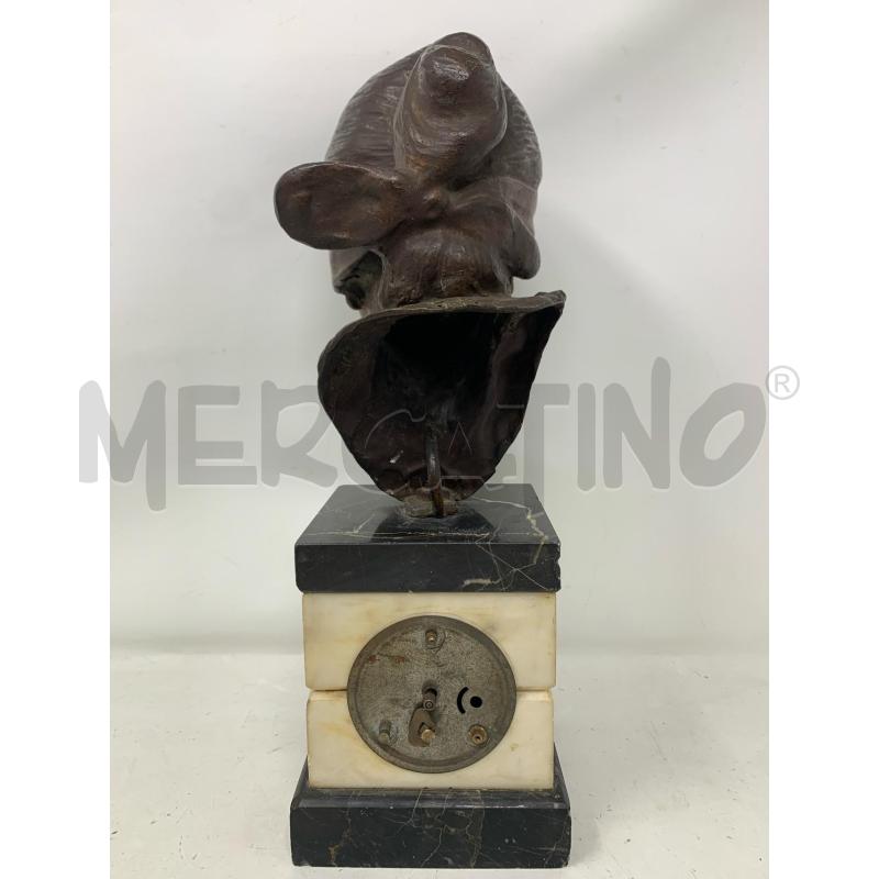 STATUA BRONZO DEA BENDATA BASE MARMO OROLOGIO CUBICO  | Mercatino dell'Usato Roma re di roma 4