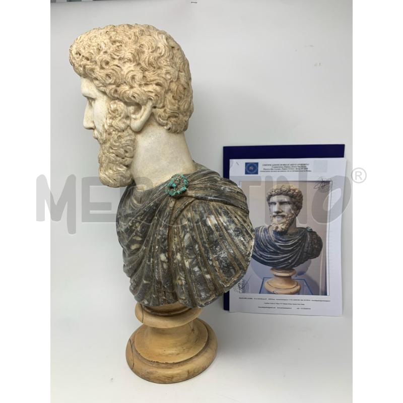 STATUA BUSTO MARMI POLICROMI IMPERATORE SETTIMIO SEVERO+ DOCUMENTI  | Mercatino dell'Usato Roma re di roma 2