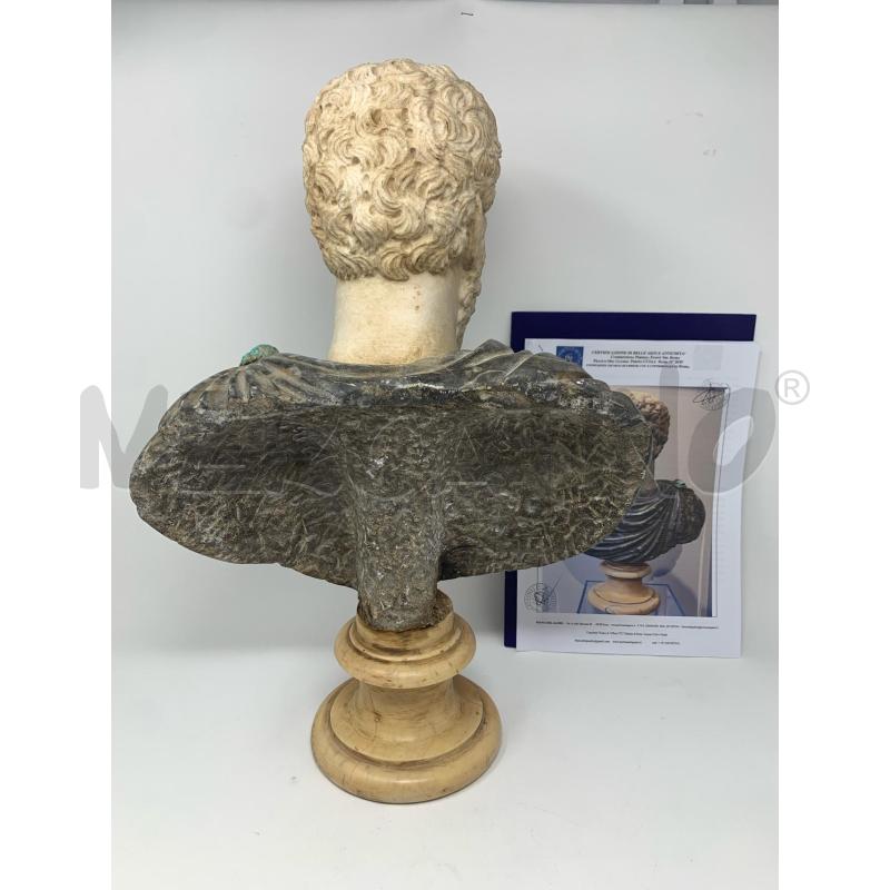 STATUA BUSTO MARMI POLICROMI IMPERATORE SETTIMIO SEVERO+ DOCUMENTI  | Mercatino dell'Usato Roma re di roma 3