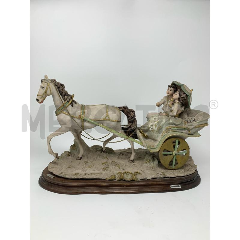STATUA CARROZZA CAVALLO T CDM SCAGGIARI DIFETTO MANO | Mercatino dell'Usato Roma re di roma 1