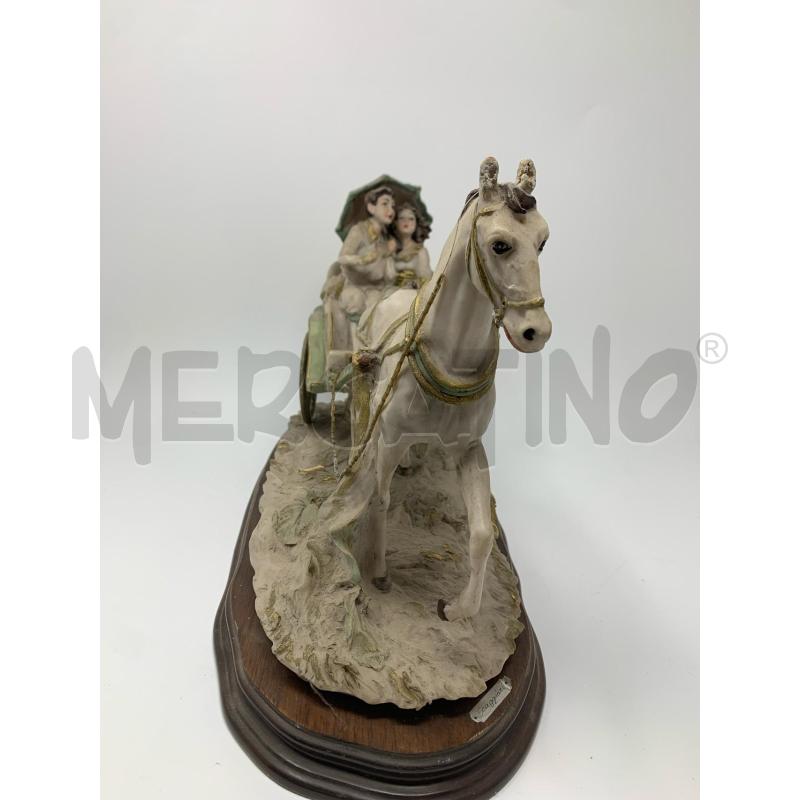 STATUA CARROZZA CAVALLO T CDM SCAGGIARI DIFETTO MANO | Mercatino dell'Usato Roma re di roma 2