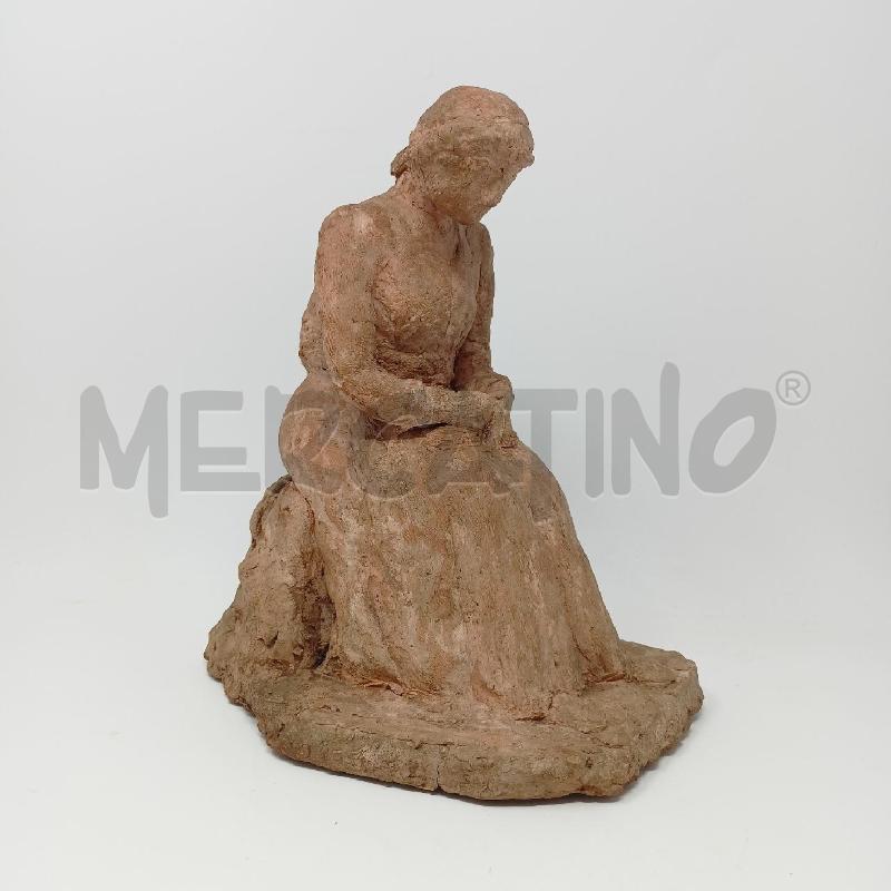 STATUA COCCIO DONNA SEDUTA ANTONIONI | Mercatino dell'Usato Roma re di roma 1