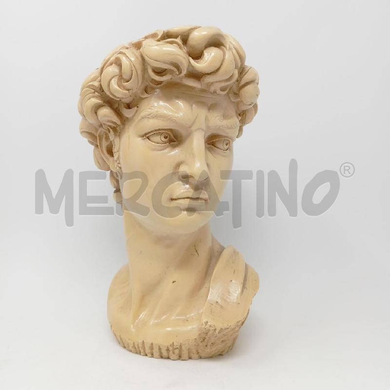 STATUA RESINA TESTA DAVID  | Mercatino dell'Usato Roma re di roma 1