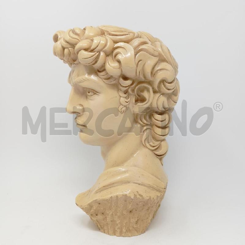 STATUA RESINA TESTA DAVID  | Mercatino dell'Usato Roma re di roma 2