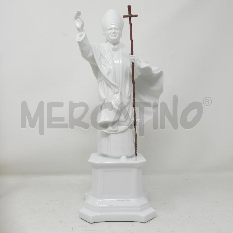 STATUA RICHARD GINORI PAPA GIOVANNI PAOLO 11 BIANCA | Mercatino dell'Usato Roma re di roma 1